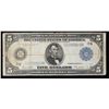 Image 2 : 1914 $5 Large Size Blue Seal Federal Reserve Note (Chicago, IL)  7-G Fr-871a, Sig. White & Mellon Gr