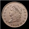 Image 2 : ***Auction Highlight*** 1809 Classic Head Large Cent Sheldon-280 1c Graded au58 By SEGS (fc)
