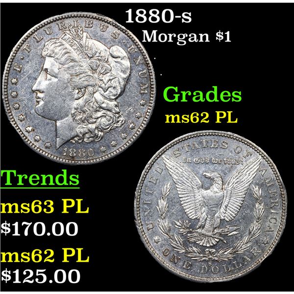 1880-s Morgan Dollar $1 Grades Select Unc PL