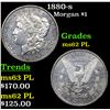 Image 1 : 1880-s Morgan Dollar $1 Grades Select Unc PL