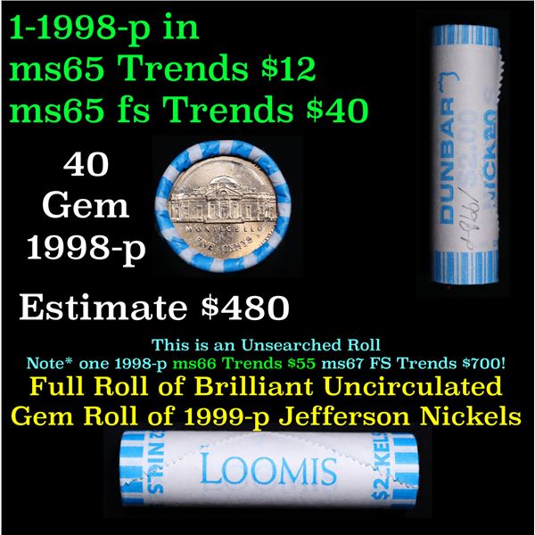 Shotgun Jefferson 5c roll, 2011-d 40 pcs Loomis Wrapper