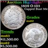 Image 1 : ***Auction Highlight*** 1809 Capped Bust Half Dollar O-103 50c Graded Select Unc BY USCG (fc)