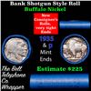 Image 1 : Buffalo Nickel Shotgun Roll in Old Bank Style 'Abbott Coin Counter' Wrapper 1935 & p Mint Ends