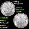 Image 1 : 1888-p Morgan Dollar $1 Grades Choice+ Unc