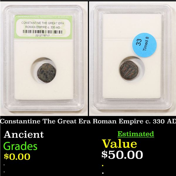 Constantine The Great Era Roman Empire c. 330 AD Graded By INB