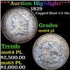Image 1 : ***Auction Highlight*** 1829 Capped Bust Half Dime 1/2 10c Graded Choice Unc PL BY USCG (fc)