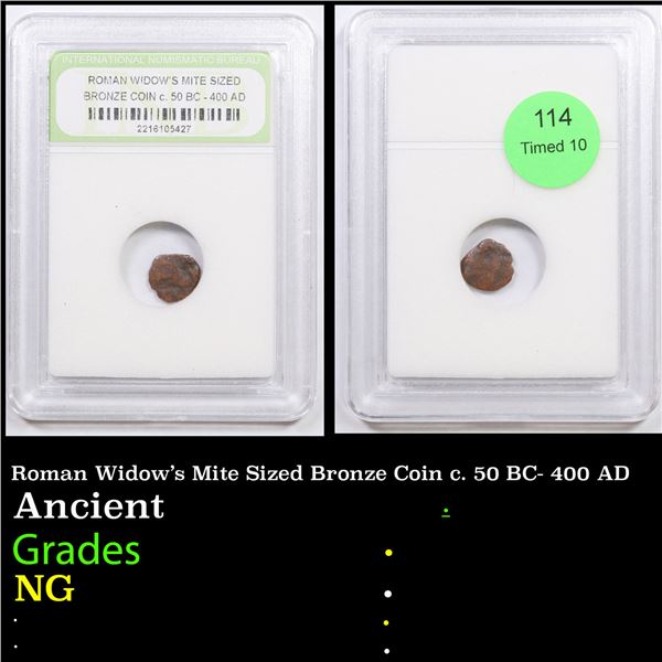 Roman Widow's Mite Sized Bronze Coin c. 50 BC- 400 AD Ancient by INB