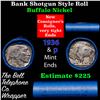 Image 1 : Buffalo Nickel Shotgun Roll in Old Bank Style 'Nathan's' Wrapper 1936 & p Mint Ends