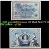 Image 1 : 1908 Imperial Germany 100 Mark Note P# 34 Grades vf++
