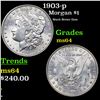 Image 1 : 1903-p Morgan Dollar $1 Grades Choice Unc
