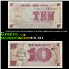 Image 1 : Set of 2 Concecutive 1972 Great Britain 10 New Pence Military Payment Note P# m45A Grades CU