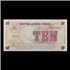 Image 2 : Set of 2 Concecutive 1972 Great Britain 10 New Pence Military Payment Note P# m45A Grades CU
