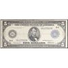 Image 2 : 1914 $5 Blue Seal Federal Reserve Note Grades vf, very fine