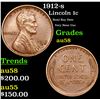 Image 1 : 1912-s Lincoln Cent 1c Grades Choice AU/BU Slider