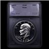 Image 2 : Proof 1972-s Silver Eisenhower Dollar $1 Graded pr69+ DCAM BY SEGS