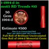 Image 1 : Shotgun Lincoln 1c roll, 1994-d 50 pcs Steel-Strong Wrapper.