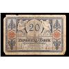 Image 2 : 1915 Imperial Germany 20 mark Note P# 63 Grades vf, very fine