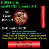 Image 1 : Shotgun Lincoln 1c roll, 1958-d 50 pcs Steel-Strong Wrapper.