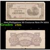 Image 1 : 1942 Philippines 50 Centavos Note P# 105A Grades vf+