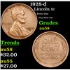 Image 1 : 1928-d Lincoln Cent 1c Grades Choice AU/BU Slider