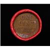 Image 3 : Mixed small cents 1c orig shotgun roll, 1909-p Lincoln Cent, Wheat Cent other end, Nathan's Brandt W