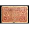 Image 2 : 1918 Germany 20 Mark Note P# 57 Grades f+