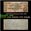 Image 1 : 1864 $10 Confederate Note, T68 Grades vf++