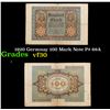Image 1 : 1920 Germnay 100 Mark Note P# 69A Grades vf++