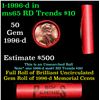 Image 1 : Shotgun Lincoln 1c roll, 1996-d 50 pcs Steel-Strong Wrapper.