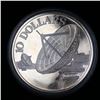 Image 1 : 1977 Singapore $10 Silver Proof Mintage of only 10,000 for this proof! Grades GEM++ Proof Deep Cameo