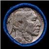 Image 2 : Buffalo Nickel Shotgun Roll in Old Bank Style 'Abbott Coin Counter' Wrapper 1937 & D Mint Ends