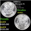 Image 1 : 1884-o Morgan Dollar $1 Grades Choice+ Unc