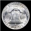 Image 3 : 1949-p Franklin Half Dollar 50c Grades Select Unc+ FBL