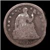 Image 2 : 1843-p Seated Liberty Half Dime 1/2 10c Grades vg details