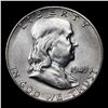 Image 2 : 1949-s Franklin Half Dollar 50c Grades Choice Unc