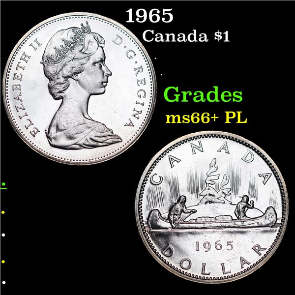 1965 Canada Dollar $1 Grades GEM++ PL