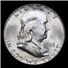 Image 2 : 1953-d Franklin Half Dollar 50c Grades Select Unc FBL
