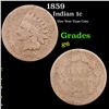 Image 1 : 1859 Indian Cent 1c Grades g+