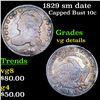 Image 1 : 1829 sm date Capped Bust Dime 10c Grades vg details