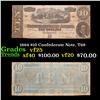 Image 1 : 1864 $10 Confederate Note, T68 Grades vf+