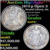 Image 1 : ***Auction Highlight*** 1873-p Open 3 Seated Liberty Dime 10c Graded ms64+ By SEGS (fc)