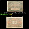 Image 1 : 1920 Germany 10 Mark Note P# 67A Grades vf, very fine