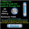 Image 1 : Shotgun Jefferson 5c roll, 2003-p 40 pcs Dunbar Wrapper