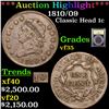 Image 1 : ***Auction Highlight*** 1810/09 Classic Head Large Cent 1c Graded vf++ BY USCG (fc)