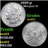 Image 1 : 1889-p Morgan Dollar $1 Grades Select Unc
