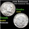 Image 1 : 1936 Robinson Old Commem Half Dollar 50c Grades Choice Unc