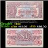 Image 1 : Set of 2 Concecutive 1950 Great Britain 1 pound Military Payment Note  P# m22A Grades CU
