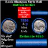 Image 1 : Buffalo Nickel Shotgun Roll in Old Bank Style 'Abbott Coin Counter' Wrapper 1936 & p Mint Ends