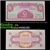 Image 1 : 2x Consecutive 1962 ND 4th Series British Armed Forces 1 Pound Special Vouchers, All CU! P# M36a Gra