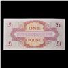 Image 3 : 2x Consecutive 1962 ND 4th Series British Armed Forces 1 Pound Special Vouchers, All CU! P# M36a Gra